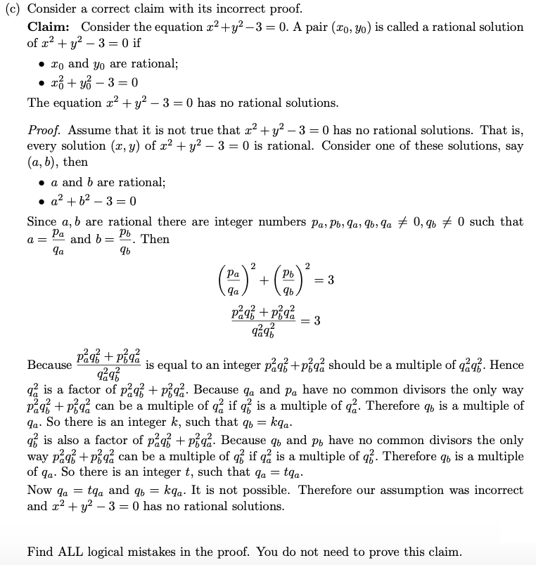 Solved Proof By Contradiction A Given A Graph G Define Chegg Com