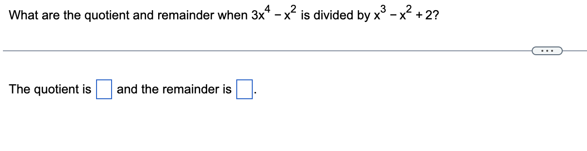 the quotient of 2 and a number x times 3