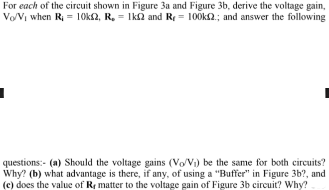 Solved For each of the circuit shown in Figure 3a and Figure | Chegg.com