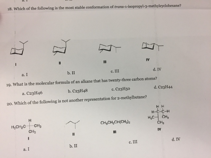 solved-which-of-the-following-is-the-most-stable-chegg