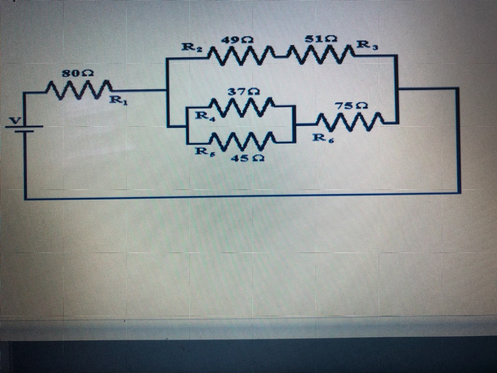 Solved In The Combination Circuit Shown Below, You Are Given | Chegg.com