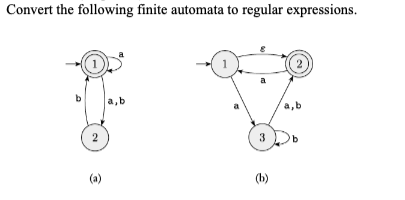 Solved Convert The Following Finite Automata To Regular | Chegg.com