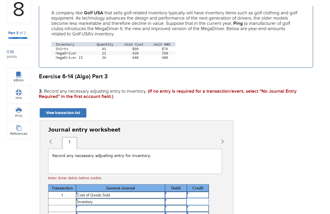 Solved 00 8 A company like Golf USA that sells golfrelated