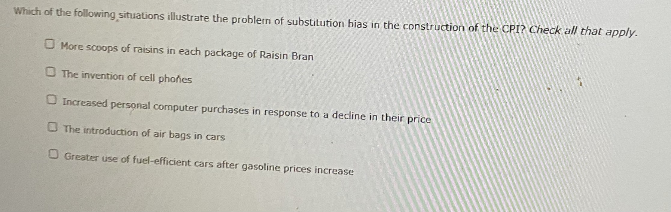 Solved Which Of The Following, Situations Illustrate The | Chegg.com