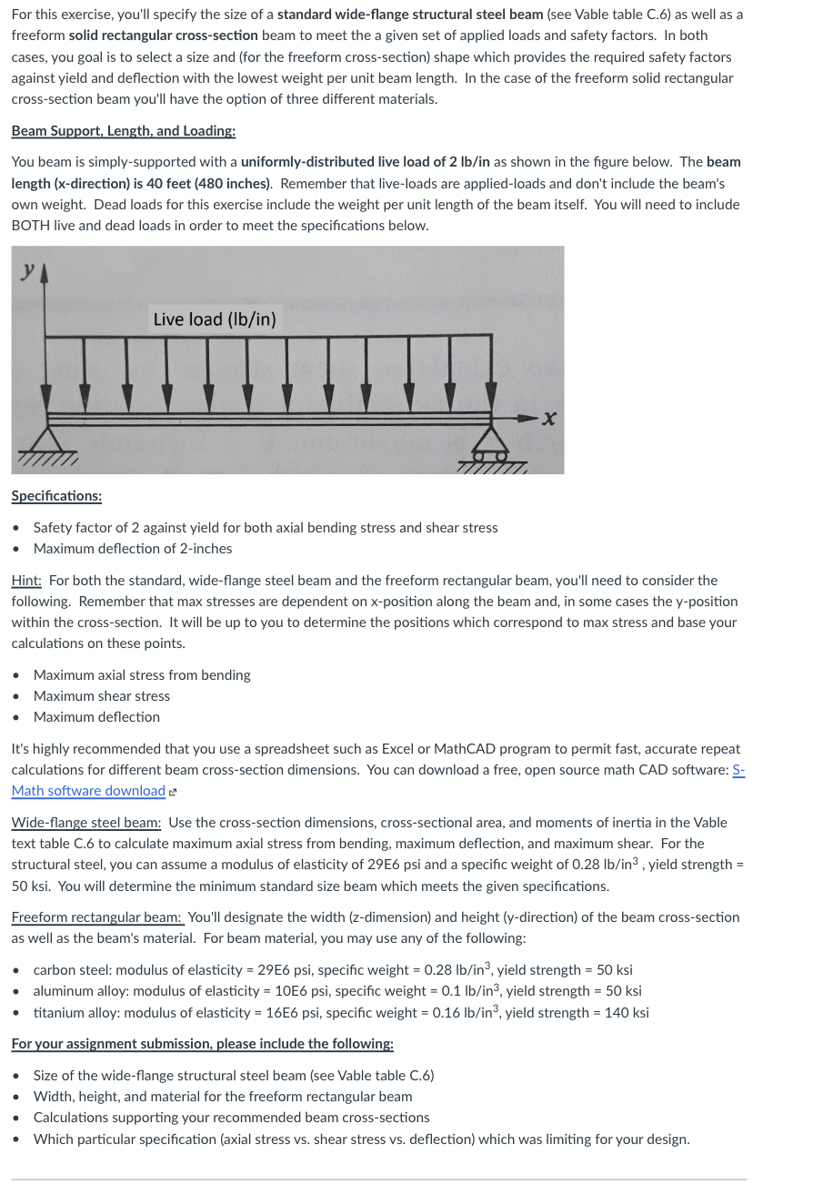 For this exercise, you'll specify the size of a