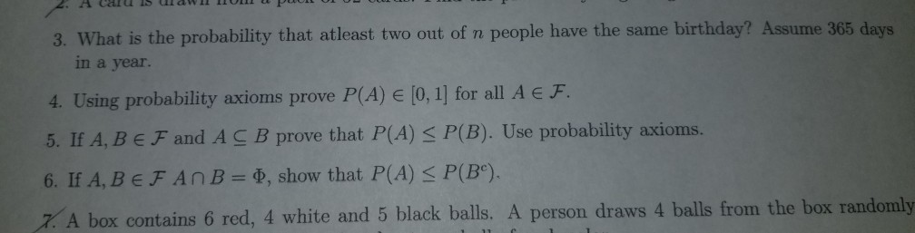 Solved 2 A Cau Isulawi Un Puu Vi I I 3 What Is The Prob Chegg Com