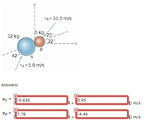 Solved Sphere A collides with sphere B as shown in the | Chegg.com