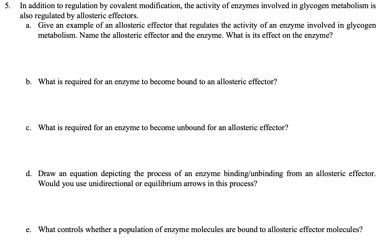 Covalent regulation