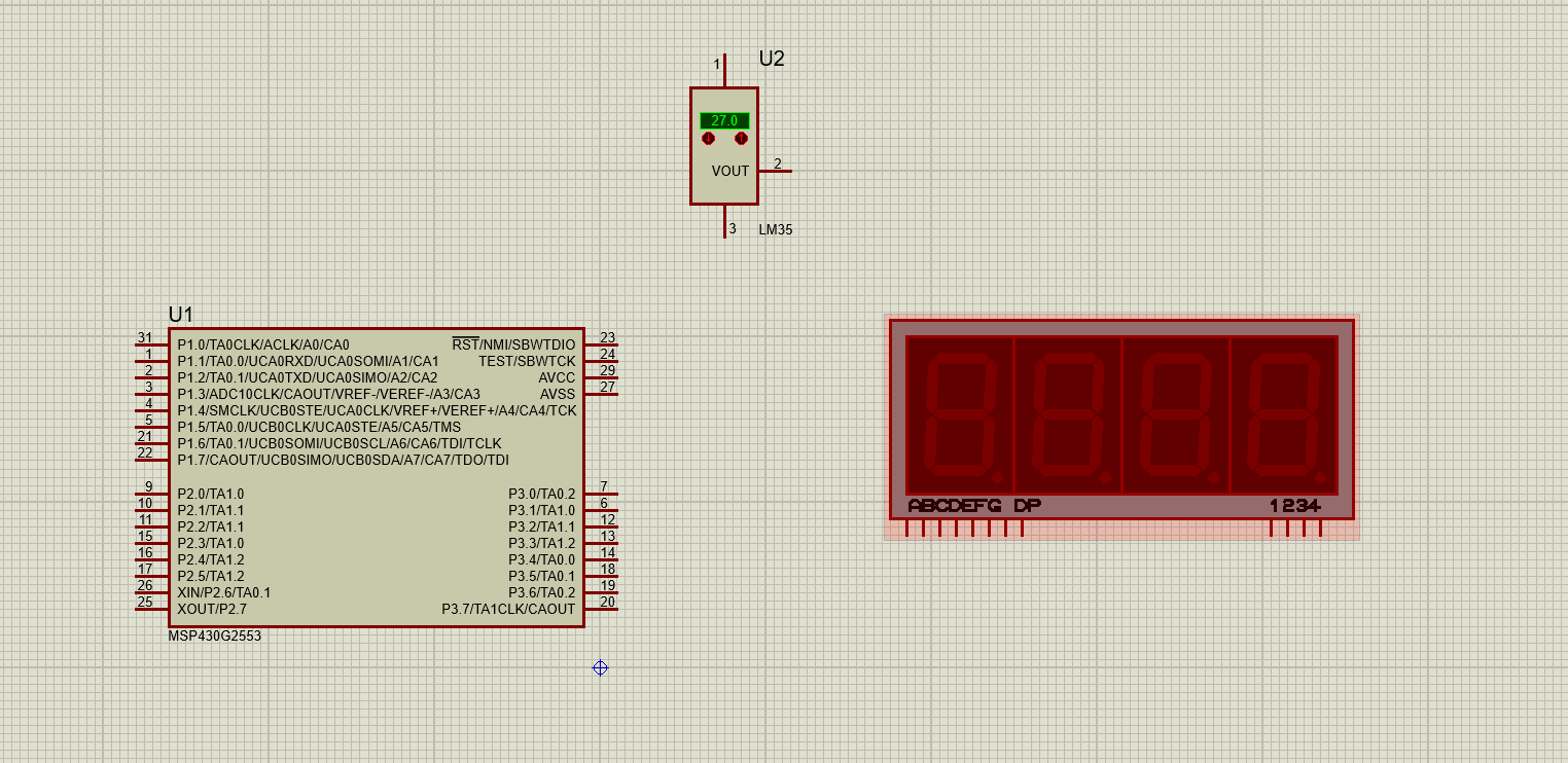Solved I need msp430g2553 application such as: Temperature | Chegg.com