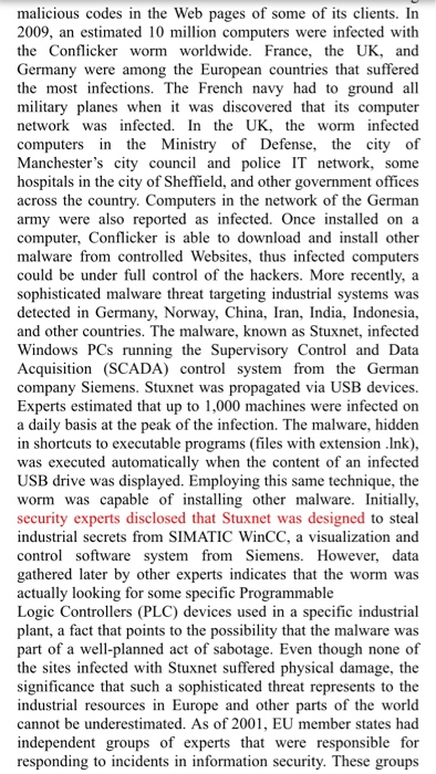 Solved Assignment No 2 Case Study Information Security Chegg