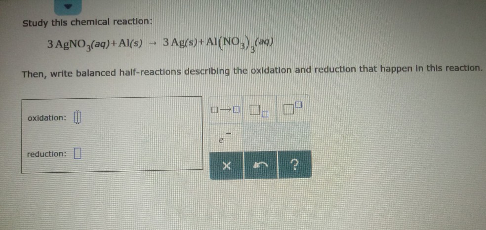 Solved Study this chemical reaction: 3 AgNO3(aq)+Al(s) 3 | Chegg.com