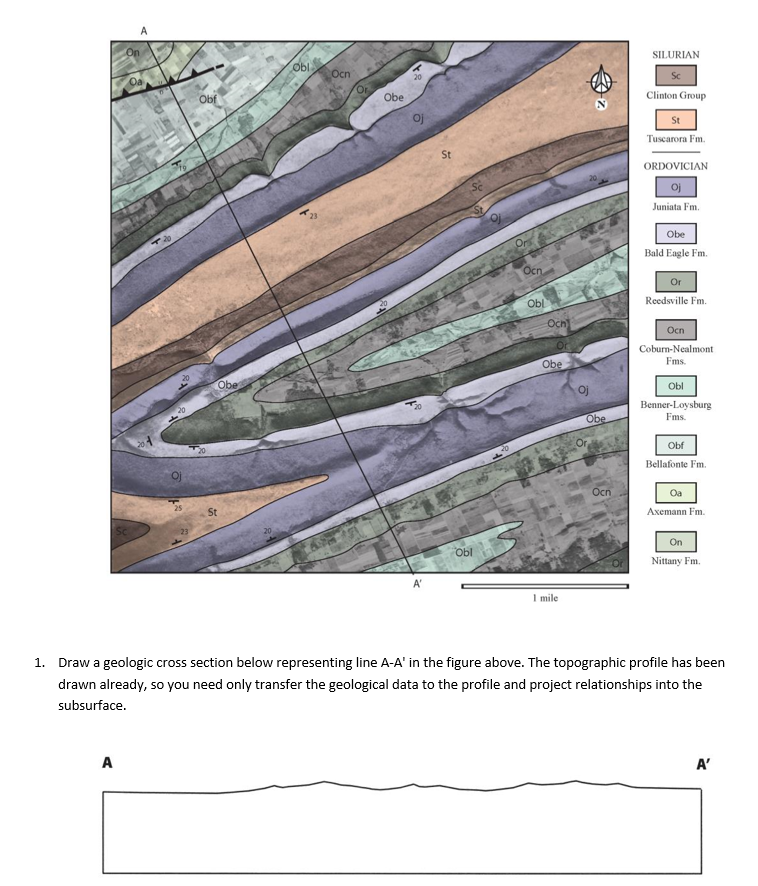 Solved B. The Grand Canyon, Arizona Examine the geologic map | Chegg.com