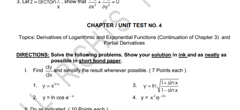 Solved CHAPTER 4 PARTIAL DIFFERENTIATION / DERIVATIVE | Chegg.com