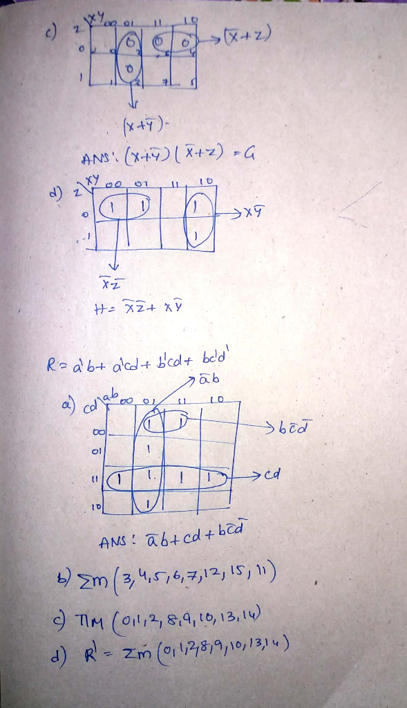 Solved Simplify Using K Map P B Cd B C D d D Ac D B Q Wxyz Ii M 0 2 3 7 8 9 10 11 13 C G Xy Q