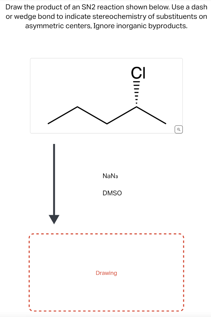 Solved Draw the product of an SN2 reaction shown below. Use