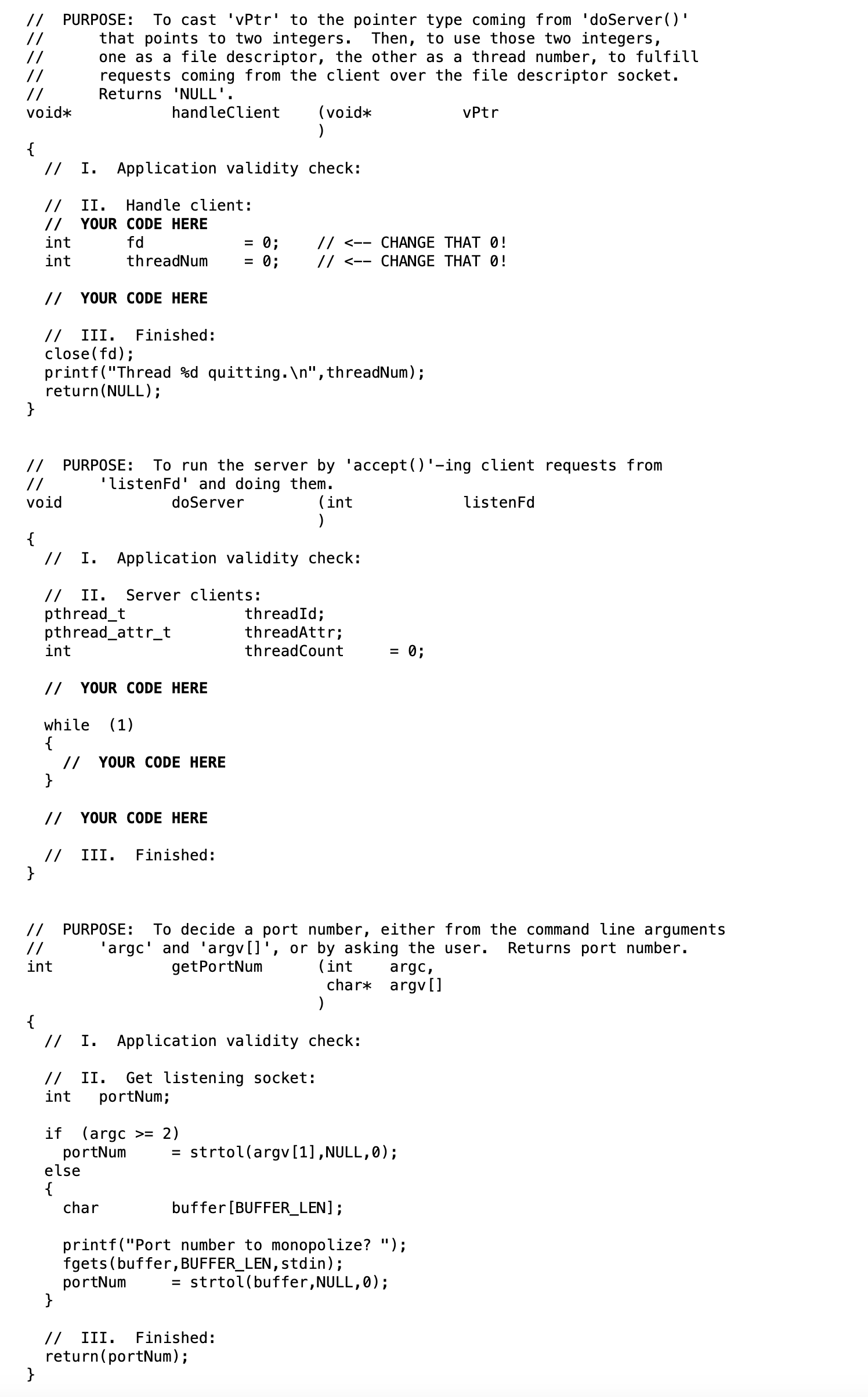 Solved Write a server that is able to: - Bind a port and | Chegg.com