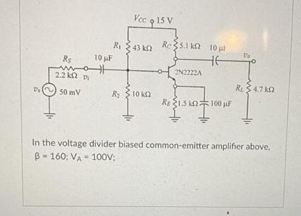 Solved Draw the DC and Ac load lines for the amplifier with | Chegg.com