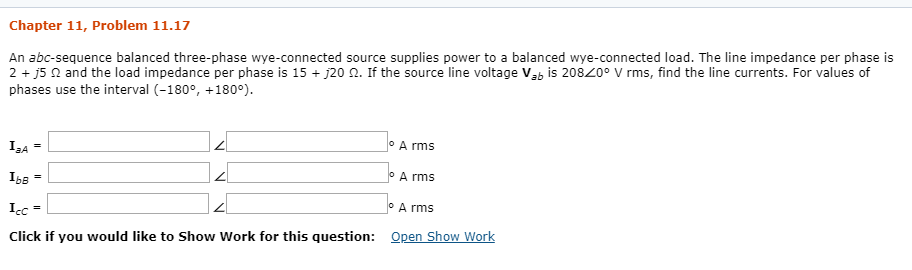 Solved Chapter 11, Problem 11.17 An abc-sequence balanced | Chegg.com