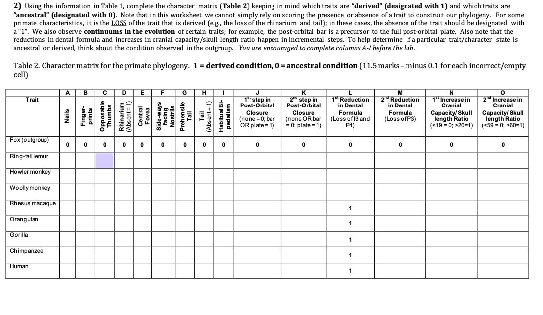 Solved 1) Using your Lab 11 Outline (for columns 110) and
