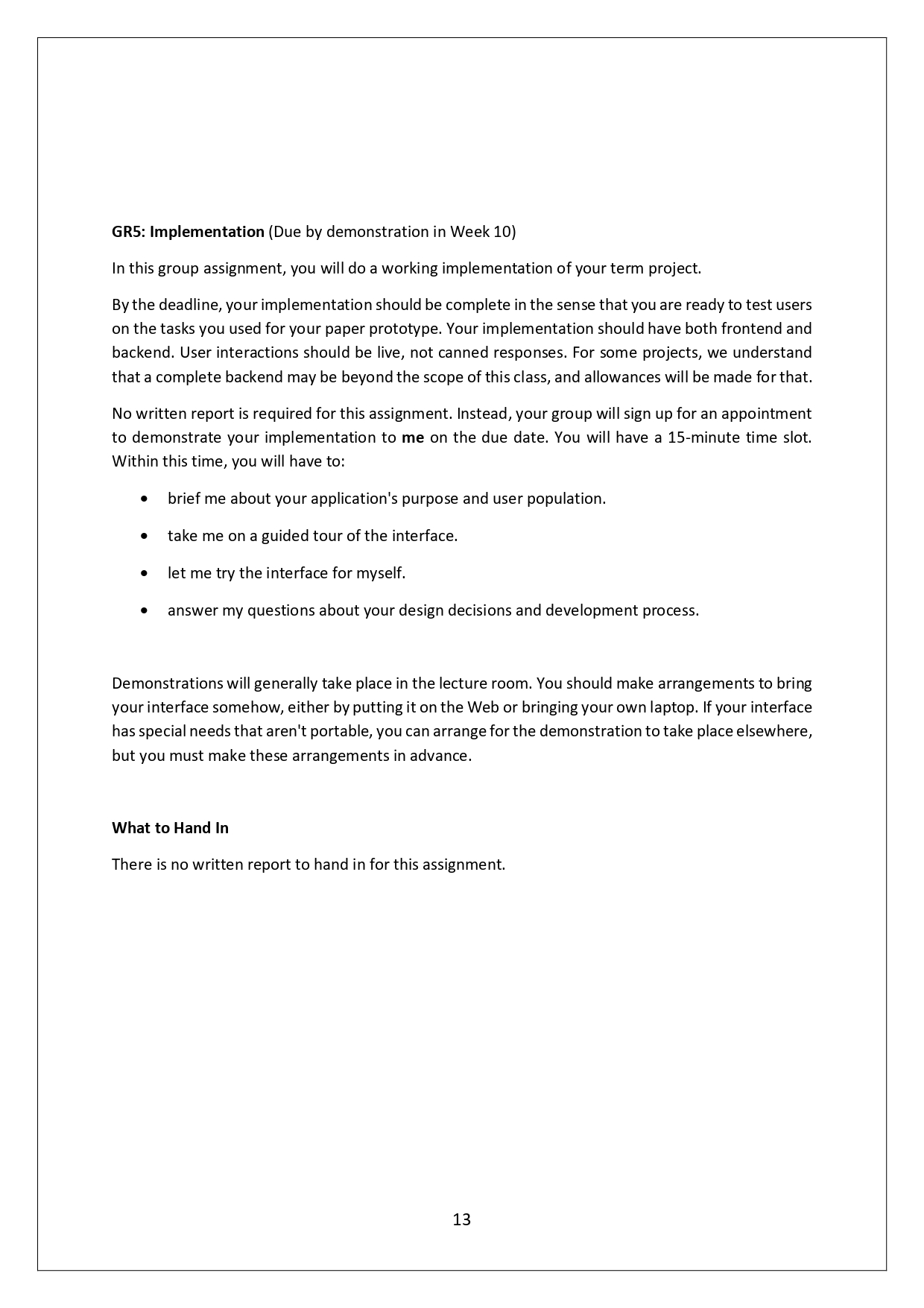 SEMESTER-LONG GROUP PROJECT (40%) GR1: Project | Chegg.com