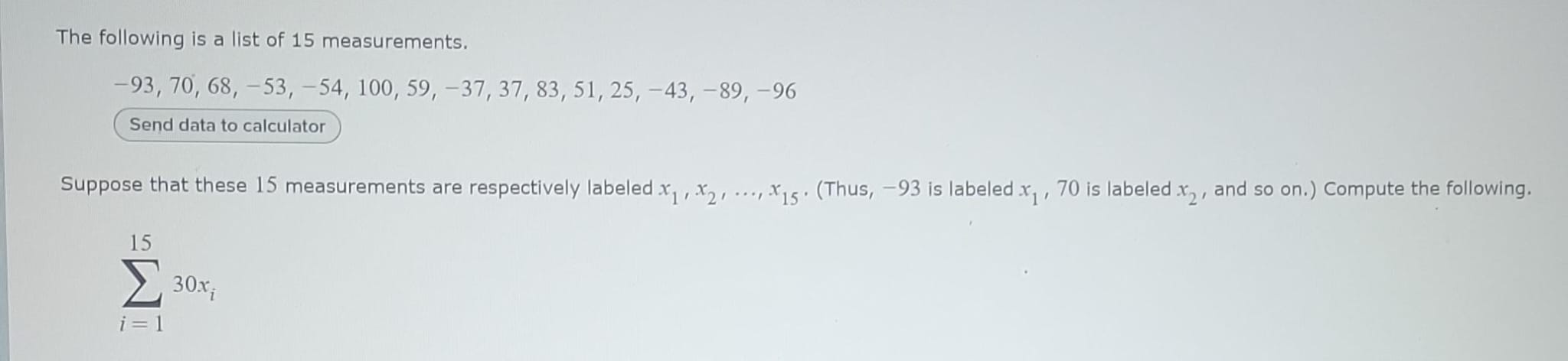 Solved The following is a list of 15 | Chegg.com