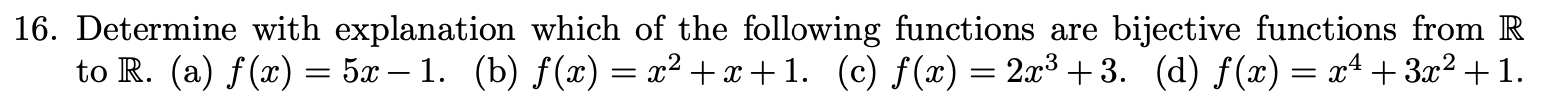 Solved = = 8. Let A = {a,b,c,d} And B One-to-one? {1,2,3}. | Chegg.com