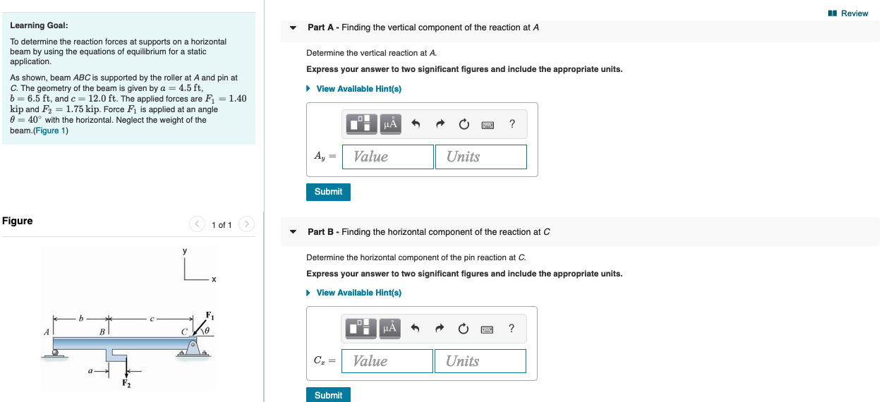 Solved Review Learning Goal: Part A- Finding the vertical | Chegg.com