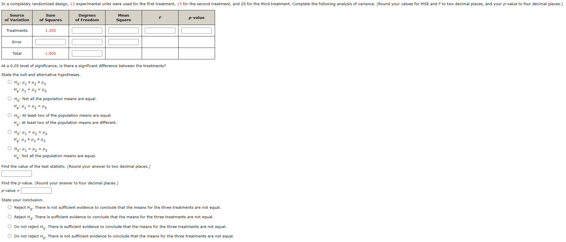 Solved In A Completely Randomized Design 13 Experimental Chegg