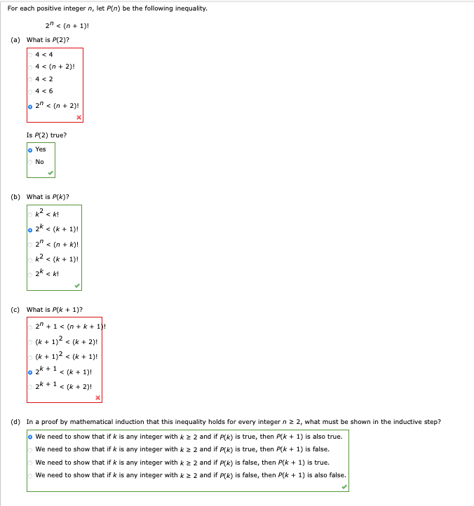 Solved For Each Positive Integer N, Let P(n) Be The | Chegg.com