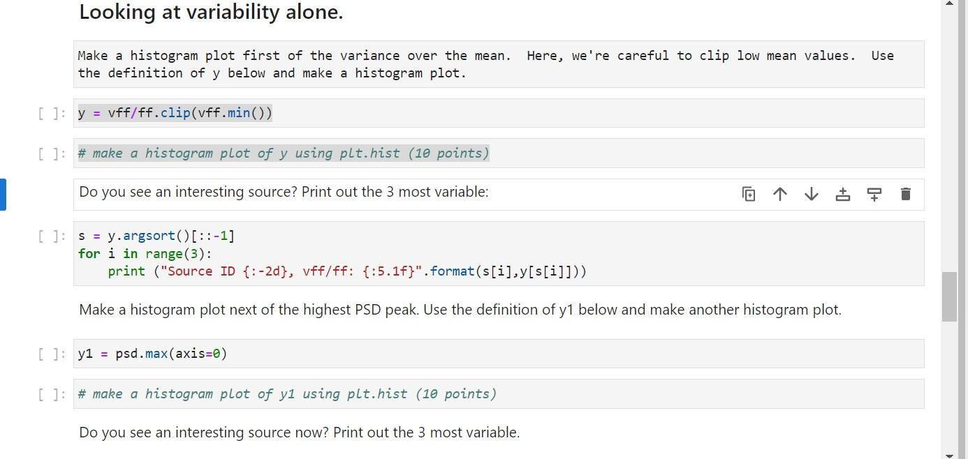 Solved I need help with both histograms please, in python. | Chegg.com