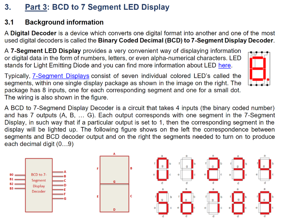 7 segment display decoder