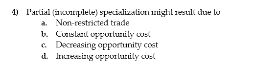 Solved 4) Partial (incomplete) specialization might result | Chegg.com