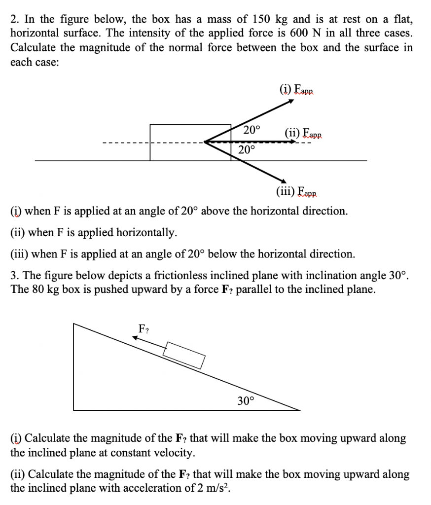 Solved In All Problems Assume No Friction And Use G = 10 | Chegg.com