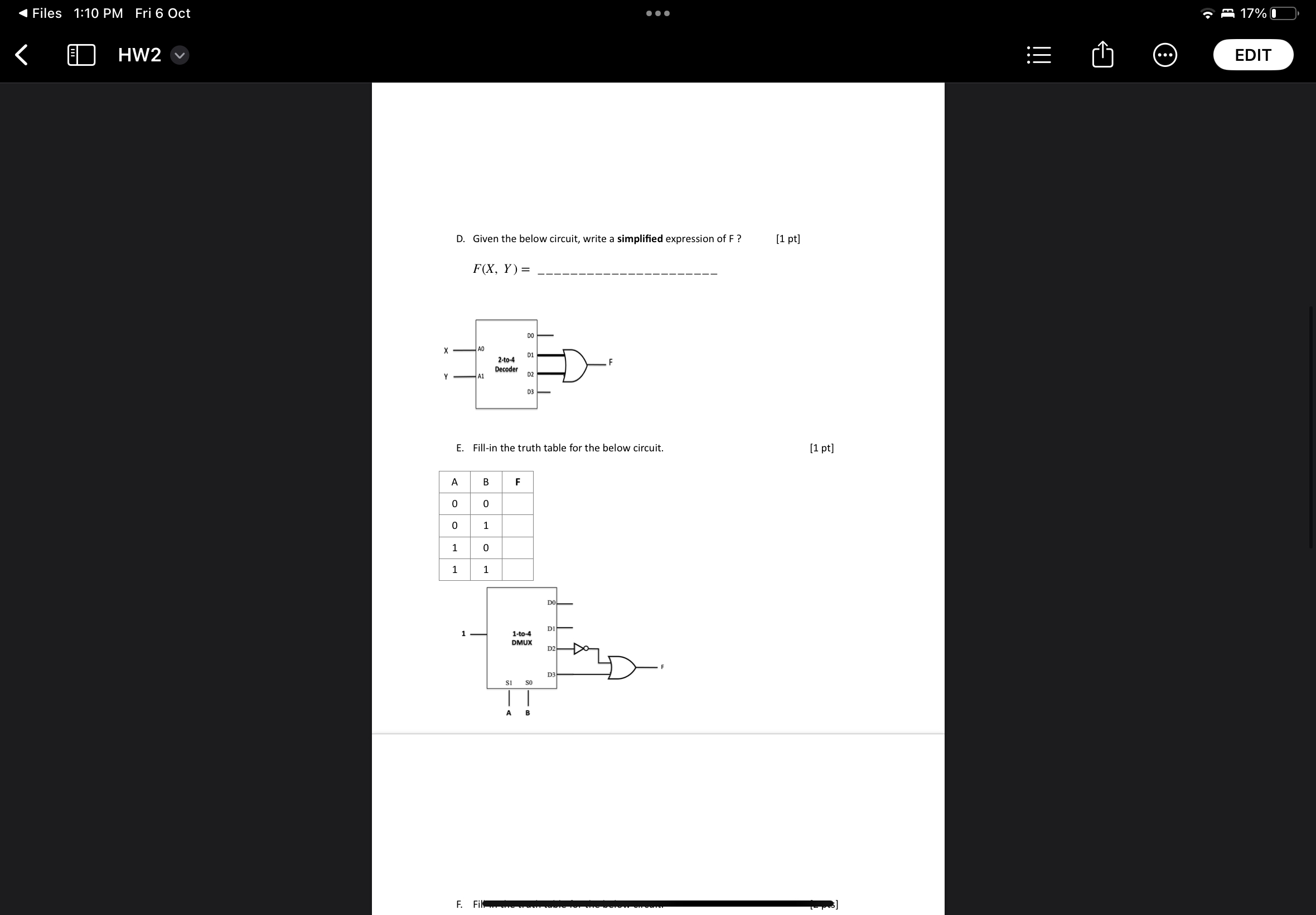 F X Y E Y Graph