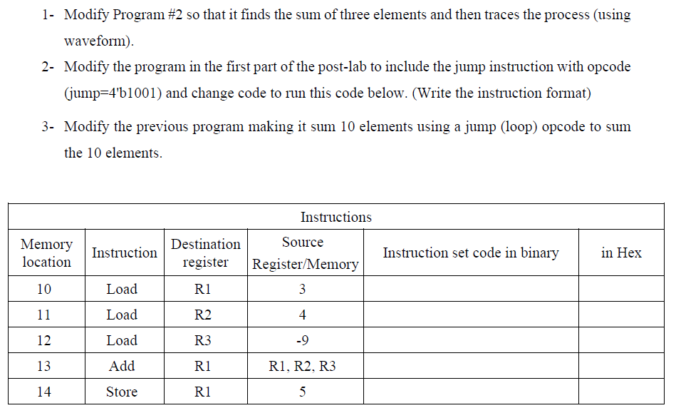 1- Modify Program #2 so that it finds the sum of | Chegg.com