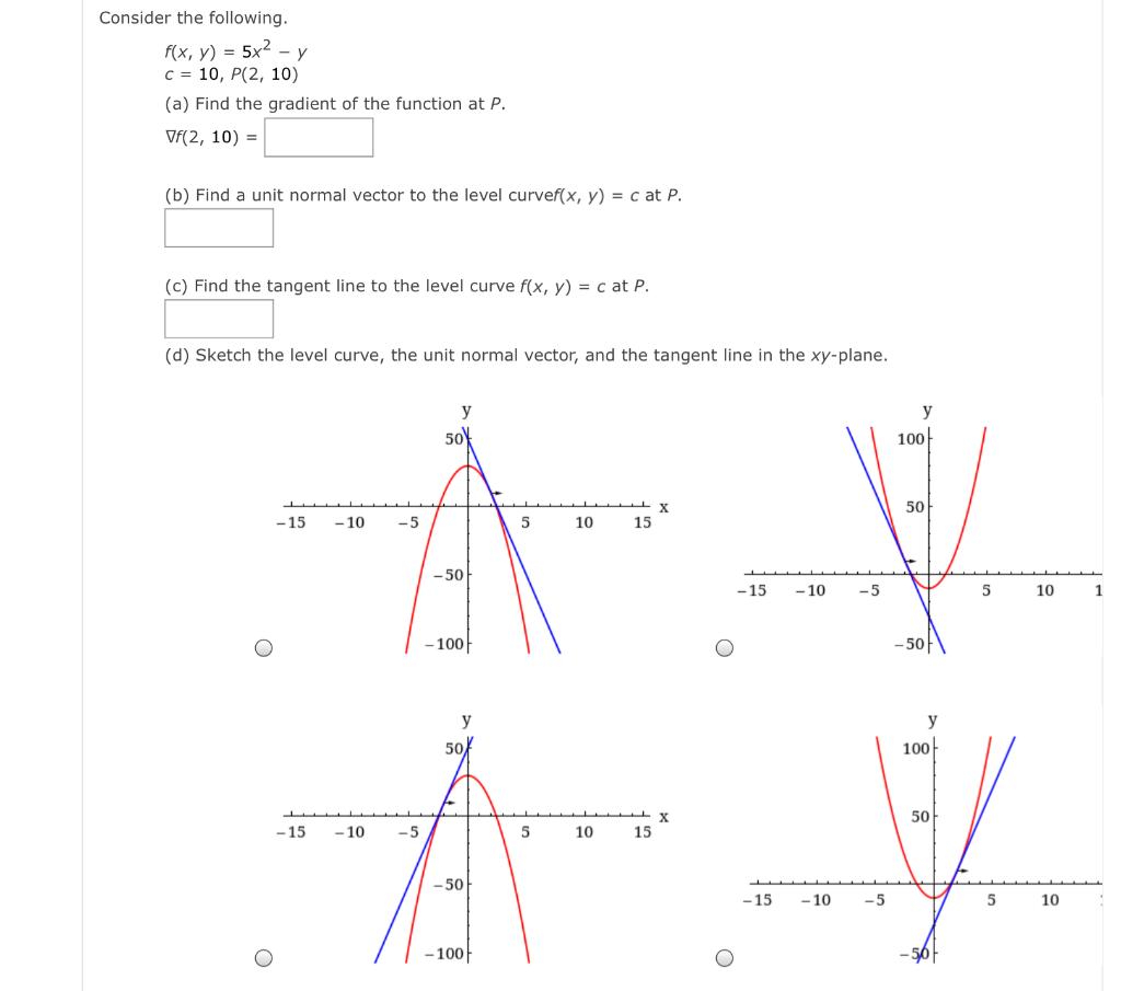 Solved Consider The Following F X Y 5x2 Y C 10