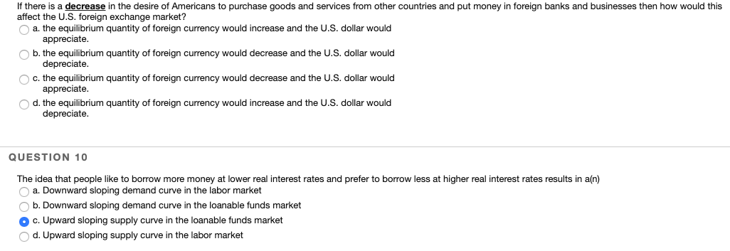 Solved If there is a decrease in the desire of Americans to | Chegg.com