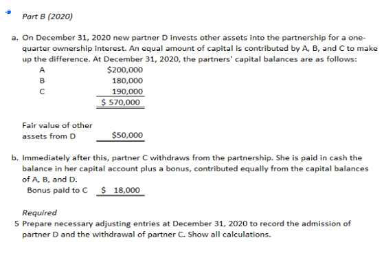 Solved Partnership A, B, And C Is A Law Firm. You Have Been | Chegg.com