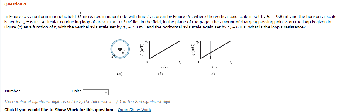 Solved In Figure (a), a uniform magnetic field increases | Chegg.com