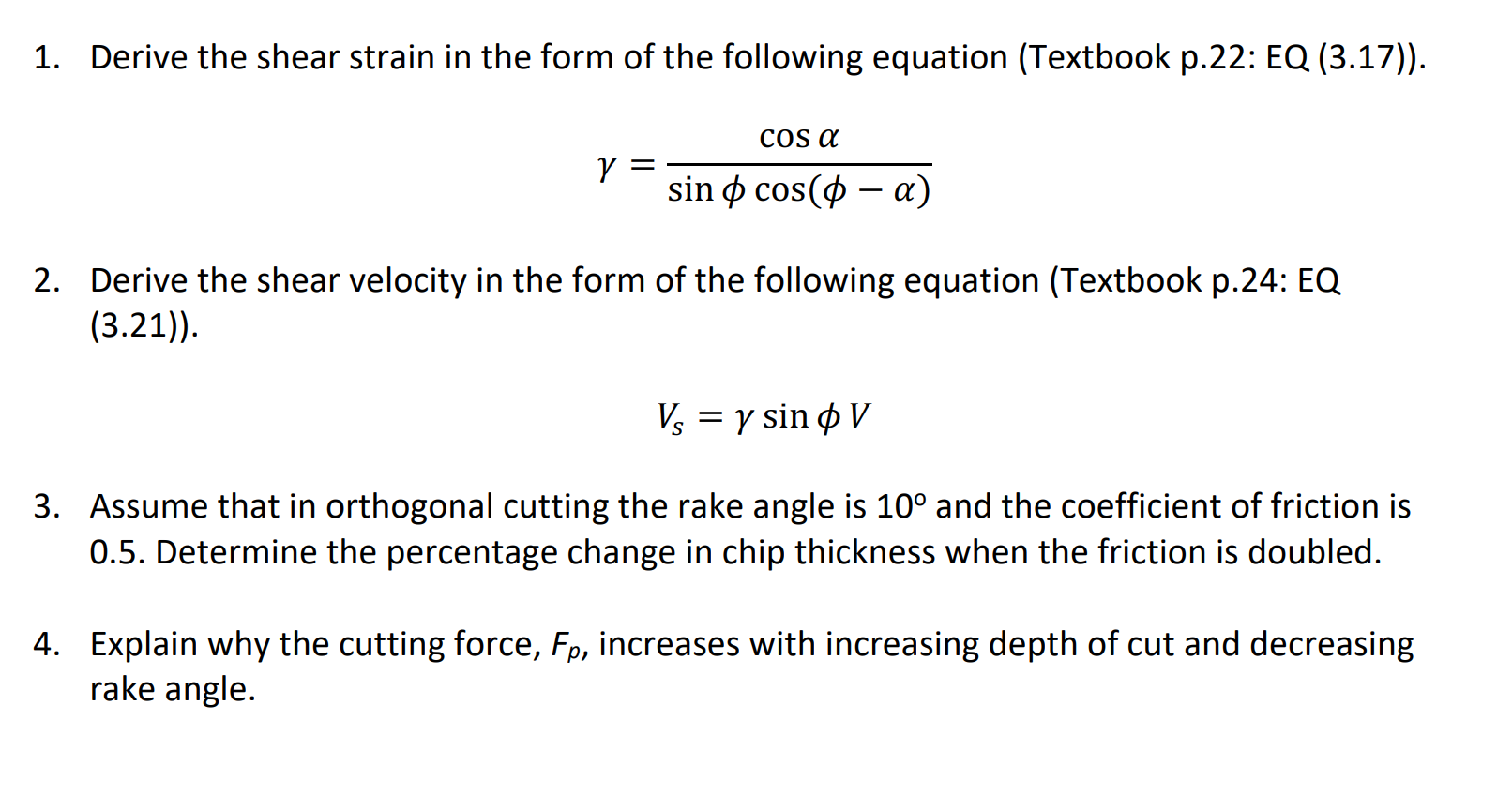 Solved 1. Derive the shear strain in the form of the | Chegg.com