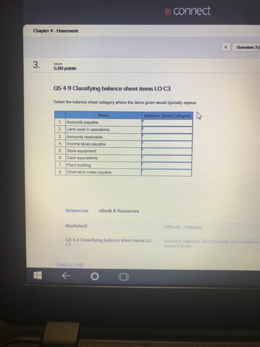 connect chapter 4 homework