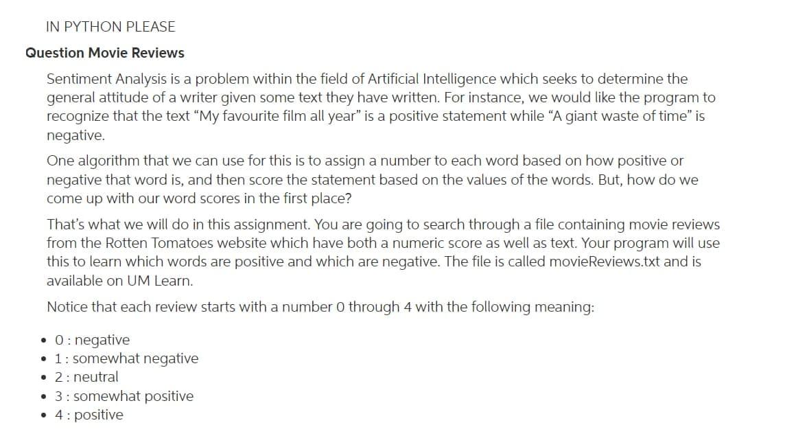 Solved please try the code in python if it works before | Chegg.com