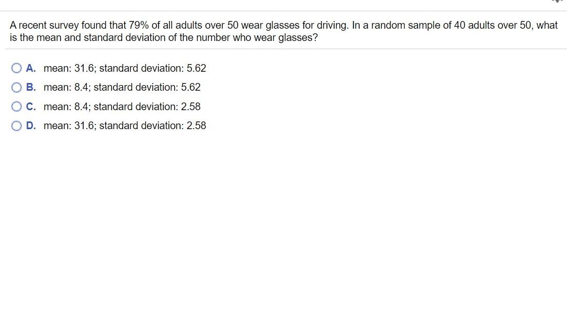Solved A recent survey found that 79% of all adults over 50 | Chegg.com