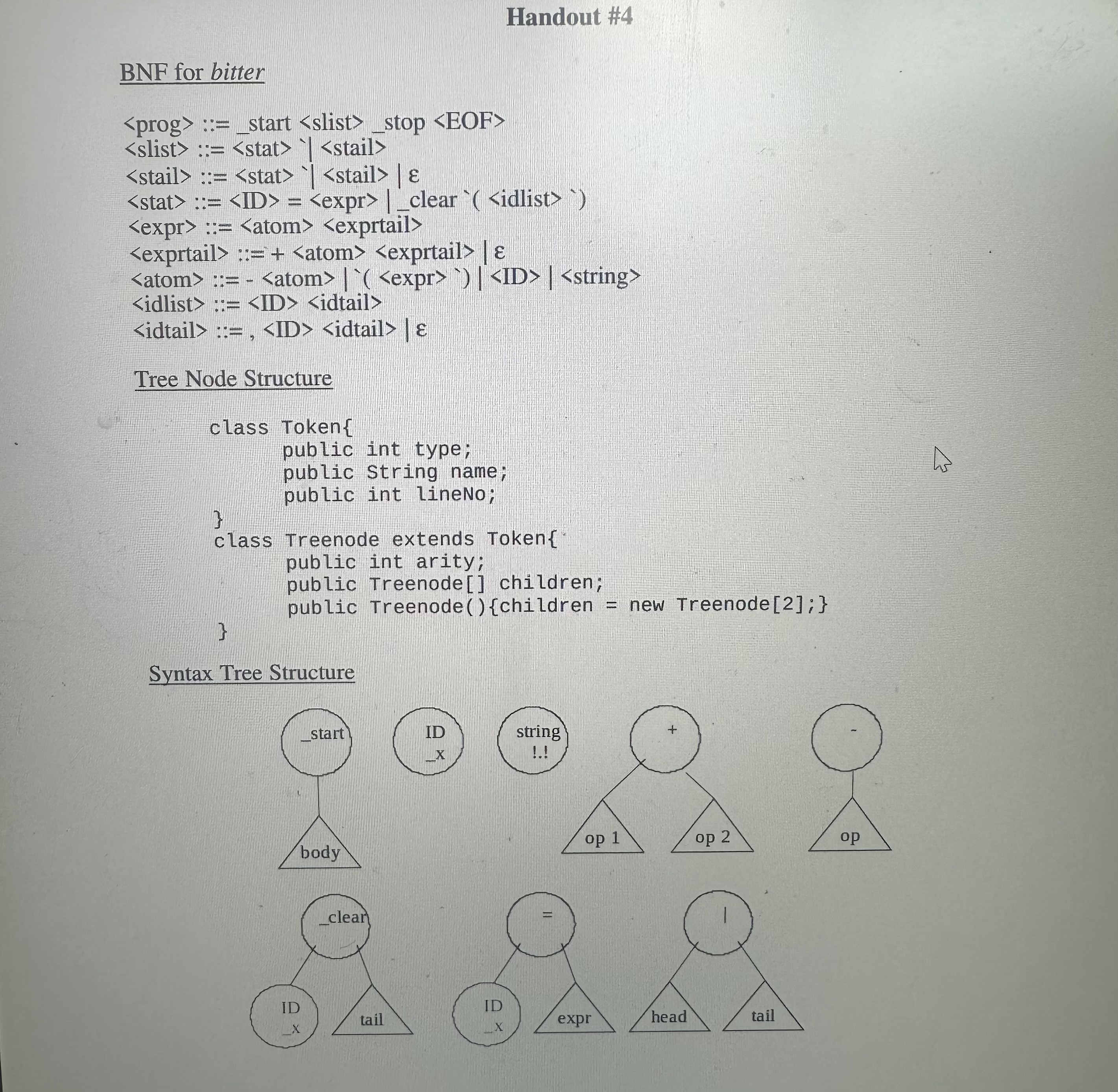 Solved Do the following exercises. 1. Draw parse tree and | Chegg.com