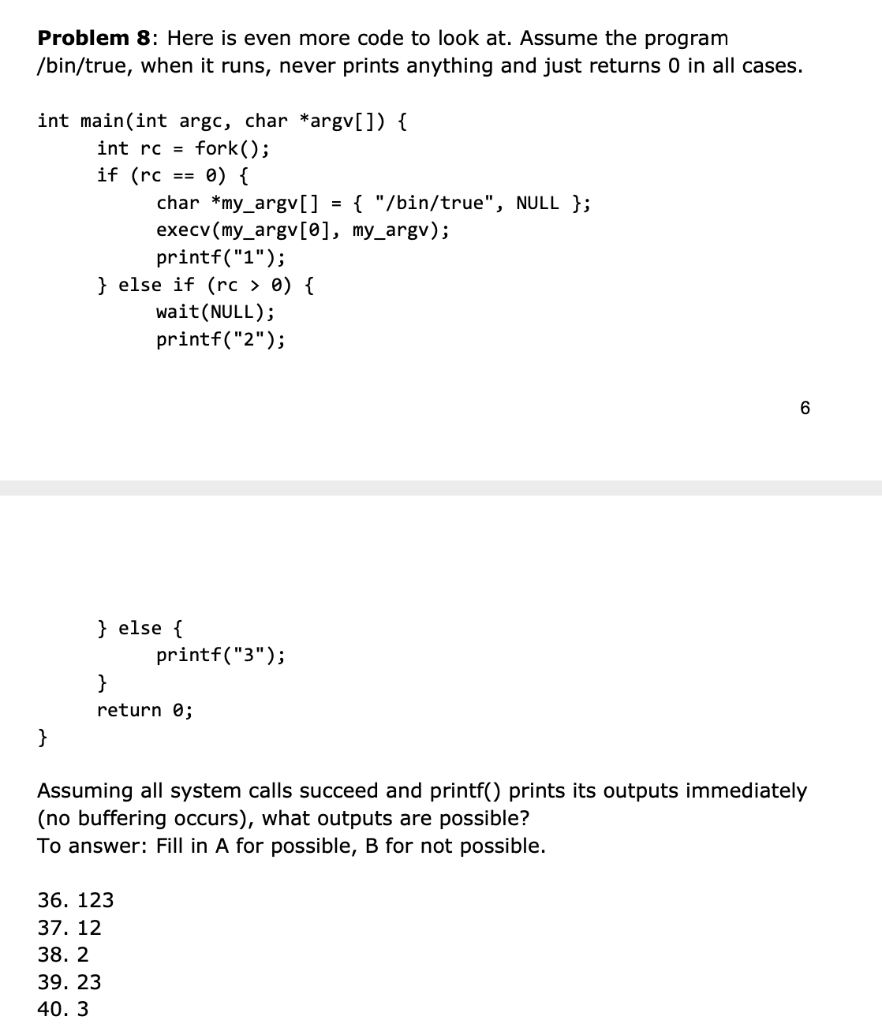 Solved Problem 8: Here is even more code to look at. Assume | Chegg.com