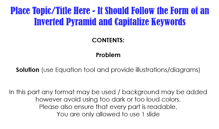 Place Topic/Title Here - It Should follow the Form of | Chegg.com
