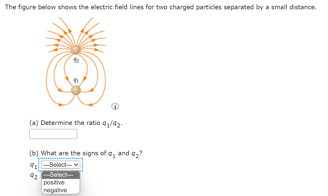 Solved e figure below shows the electric field lines for two | Chegg.com