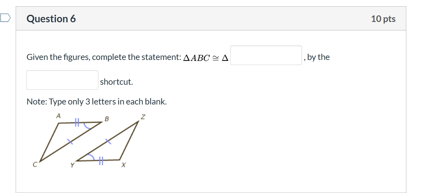 Solved Question 6 10 Pts Given The Figures, Complete The | Chegg.com