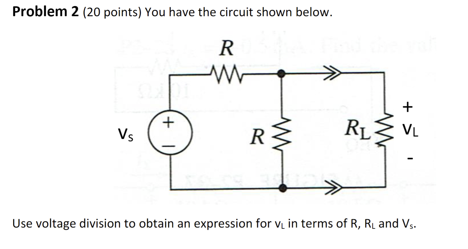 Solved Problem 2 (20 Points) You Have The Circuit Shown | Chegg.com