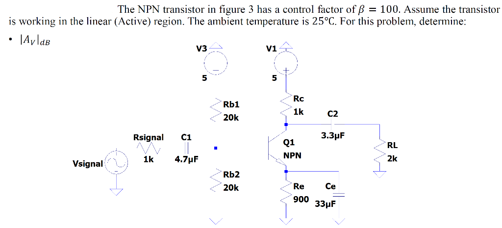 Solved The NPN transistor in figure 3 has a control factor | Chegg.com